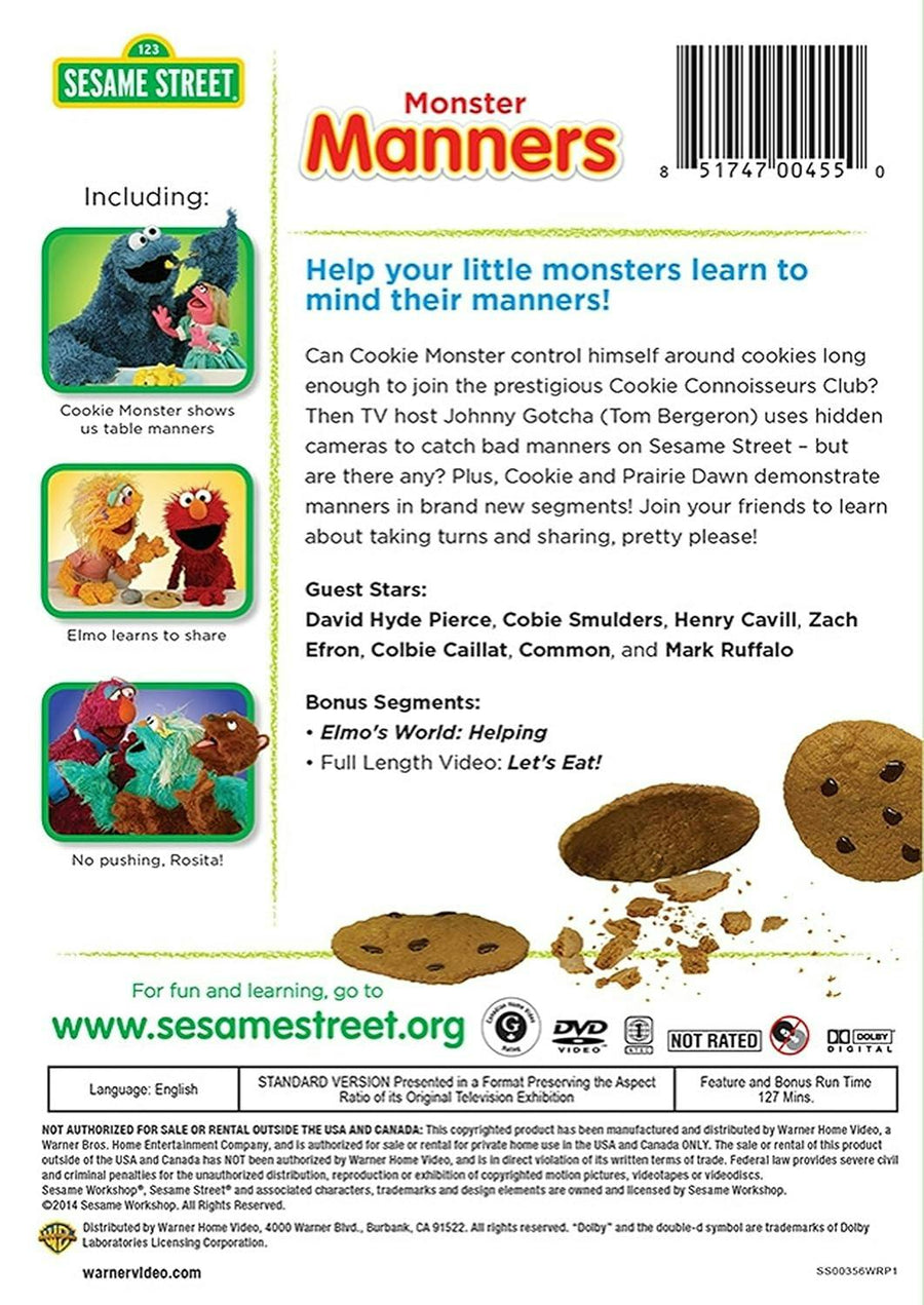 Sesame Street: Monster Manners [DVD]