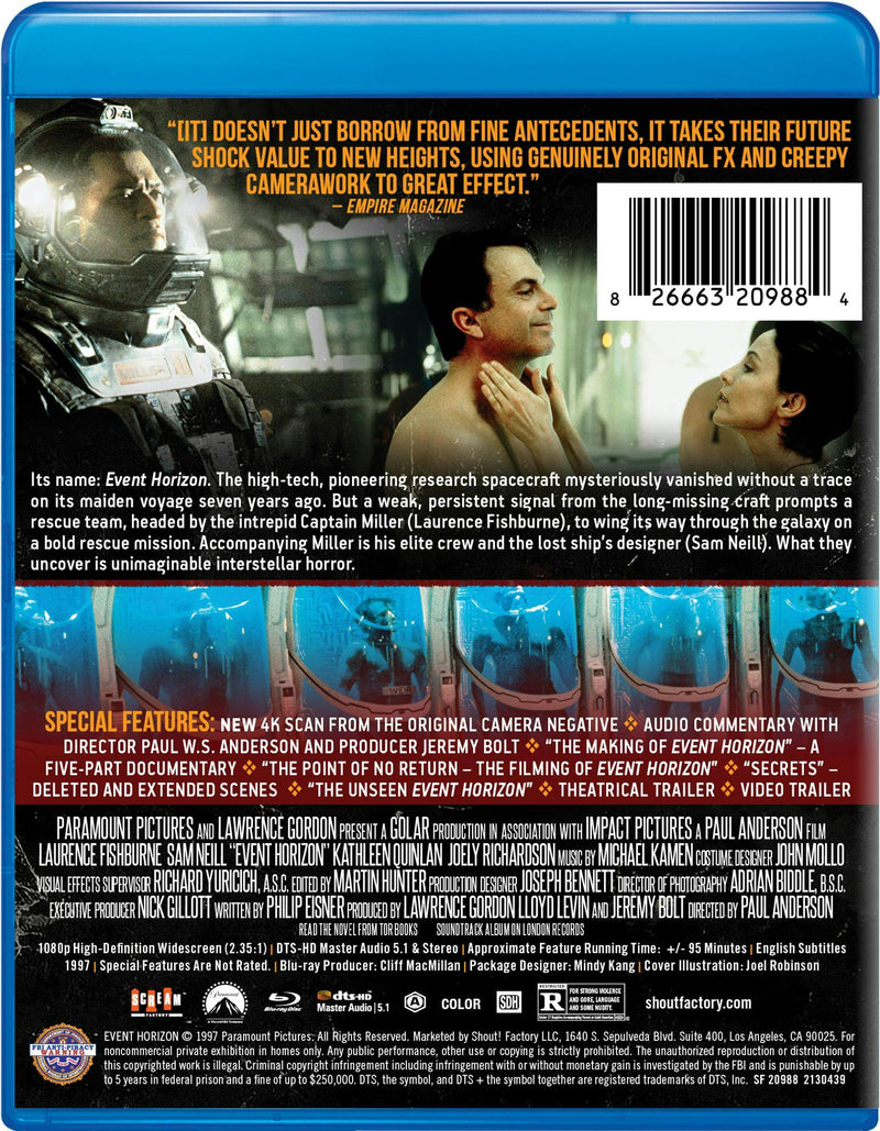 Event Horizon [Collector's Edition] [Blu-ray]