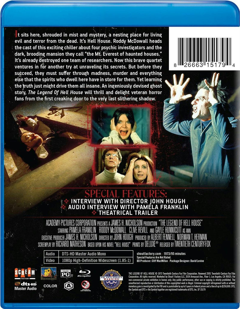 The Legend Of Hell House [Blu-ray]