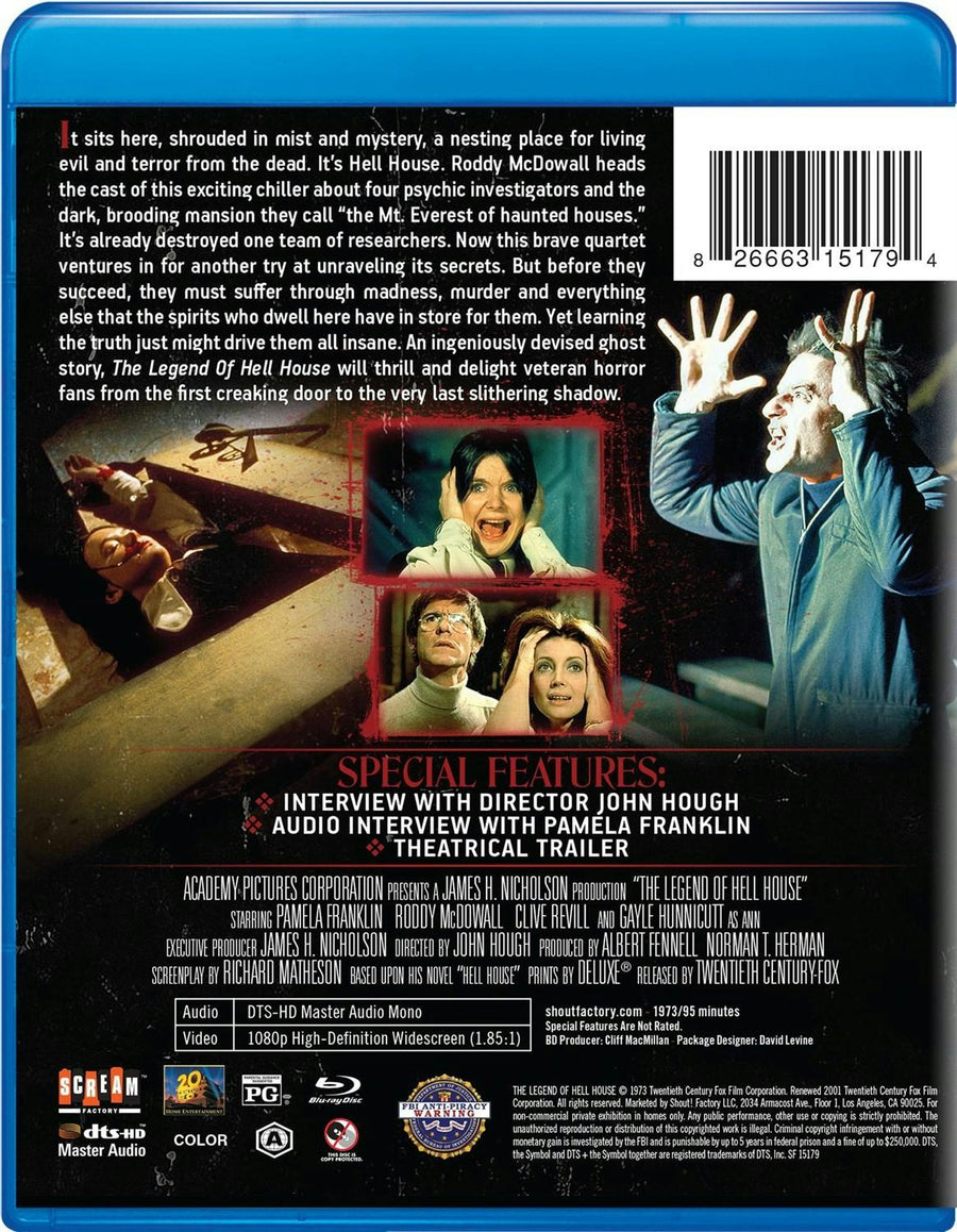 The Legend Of Hell House [Blu-ray]