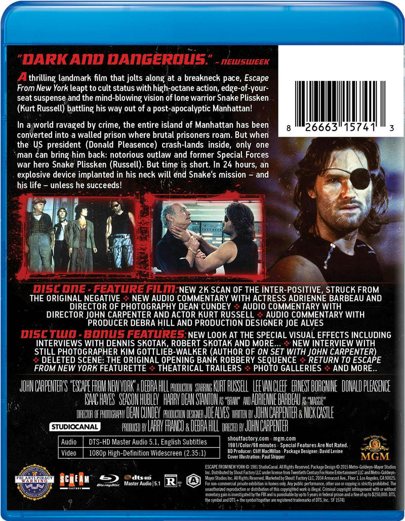 Escape from New York - Collector's Edition [Blu-ray]