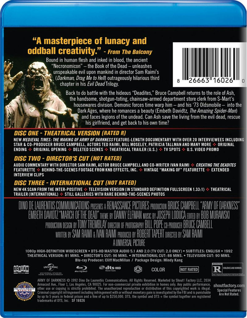 Army of Darkness - Collector's Edition [Blu-ray]