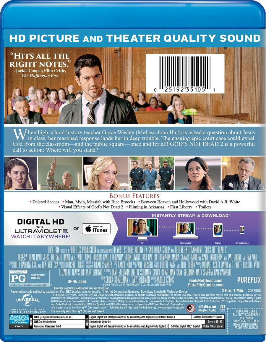 God's Not Dead 2 (DVD + Digital) [Blu-ray]