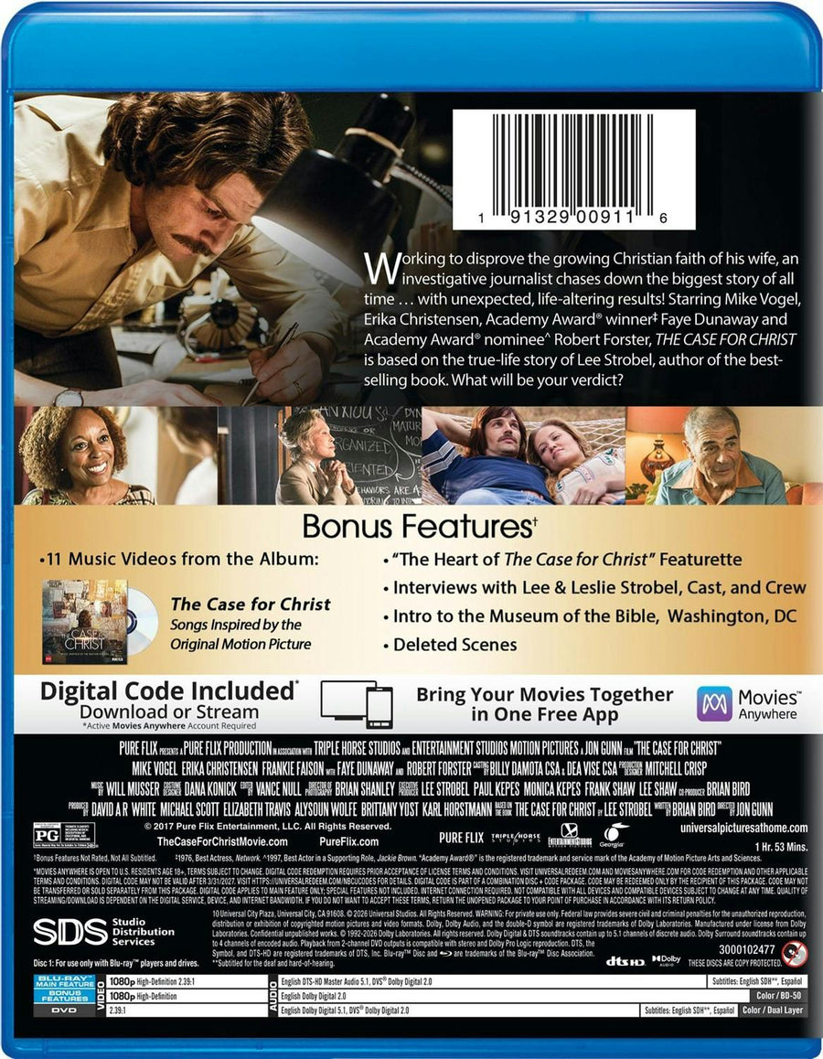 The Case for Christ (DVD + Digital) [Blu-ray]
