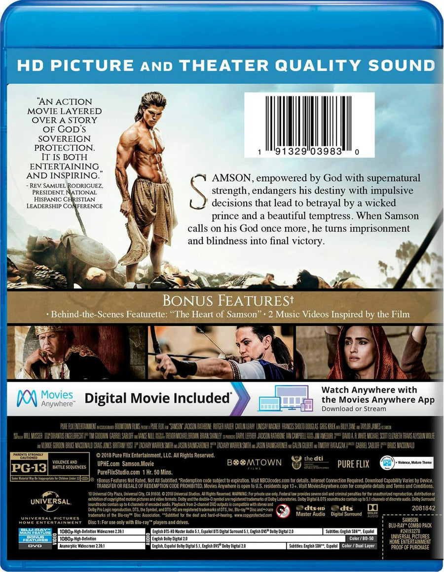Samson (DVD + Digital) [Blu-ray]