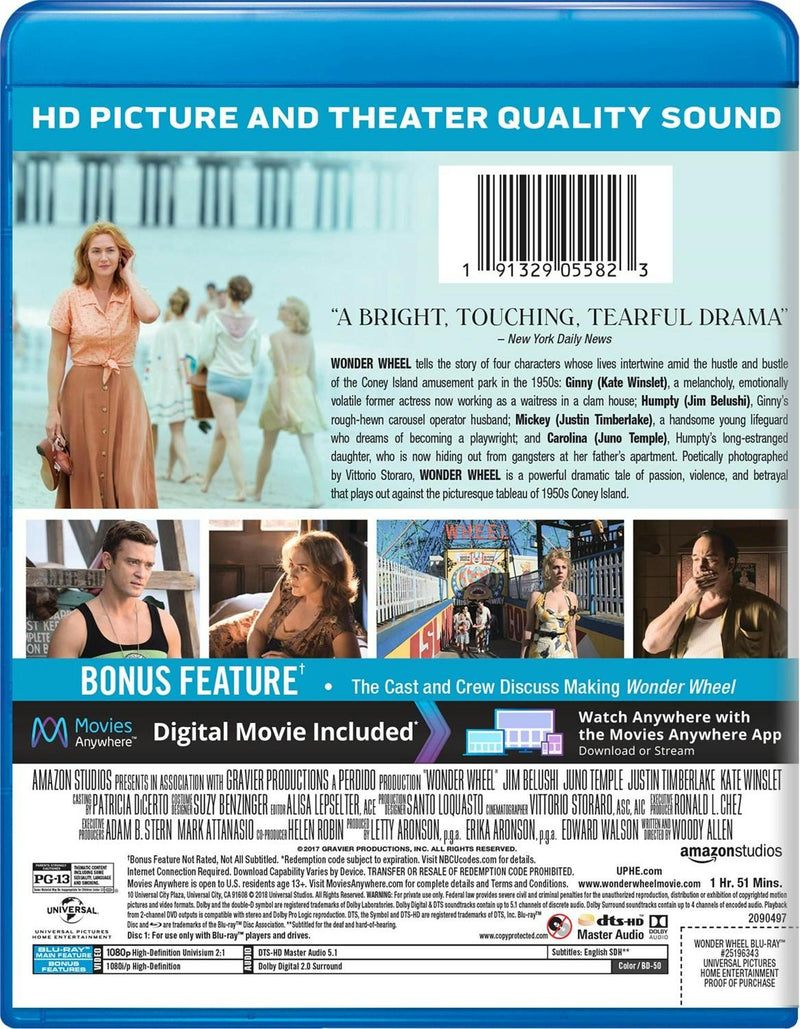 Wonder Wheel (Blu-ray + Digital HD) [Blu-ray]