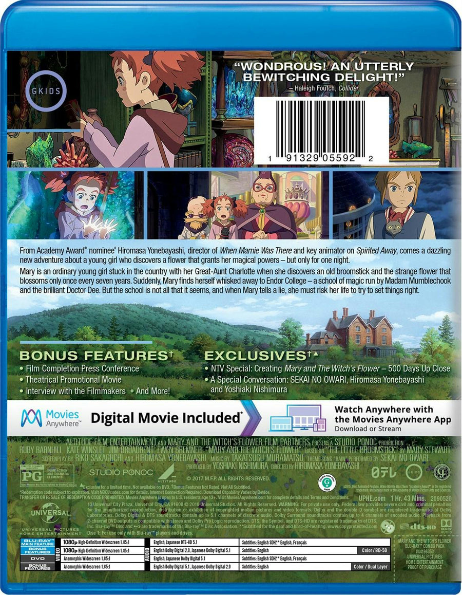 Mary and the Witch's Flower (DVD + Digital) [Blu-ray]