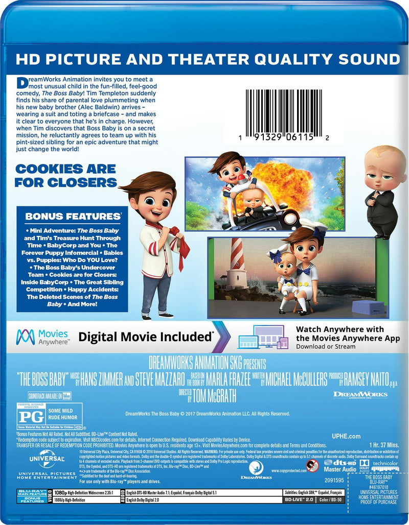 The Boss Baby (Digital) [Blu-ray]