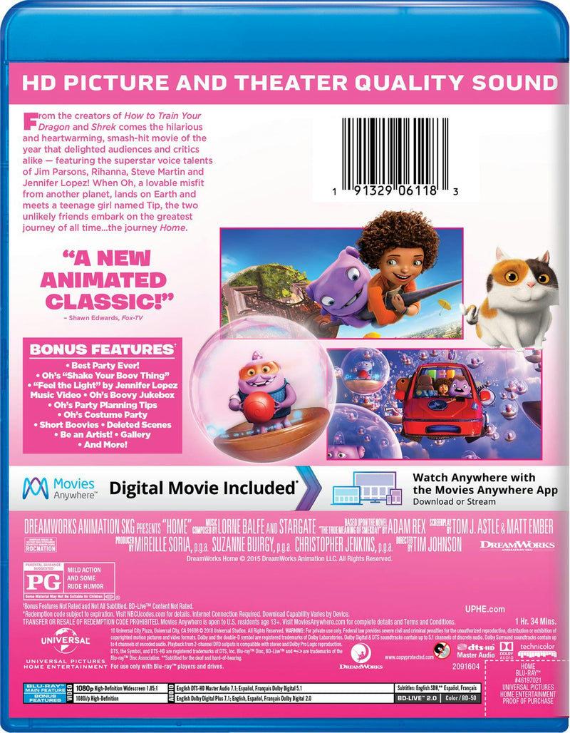 Home (Blu-ray New Box Art) [Blu-ray]