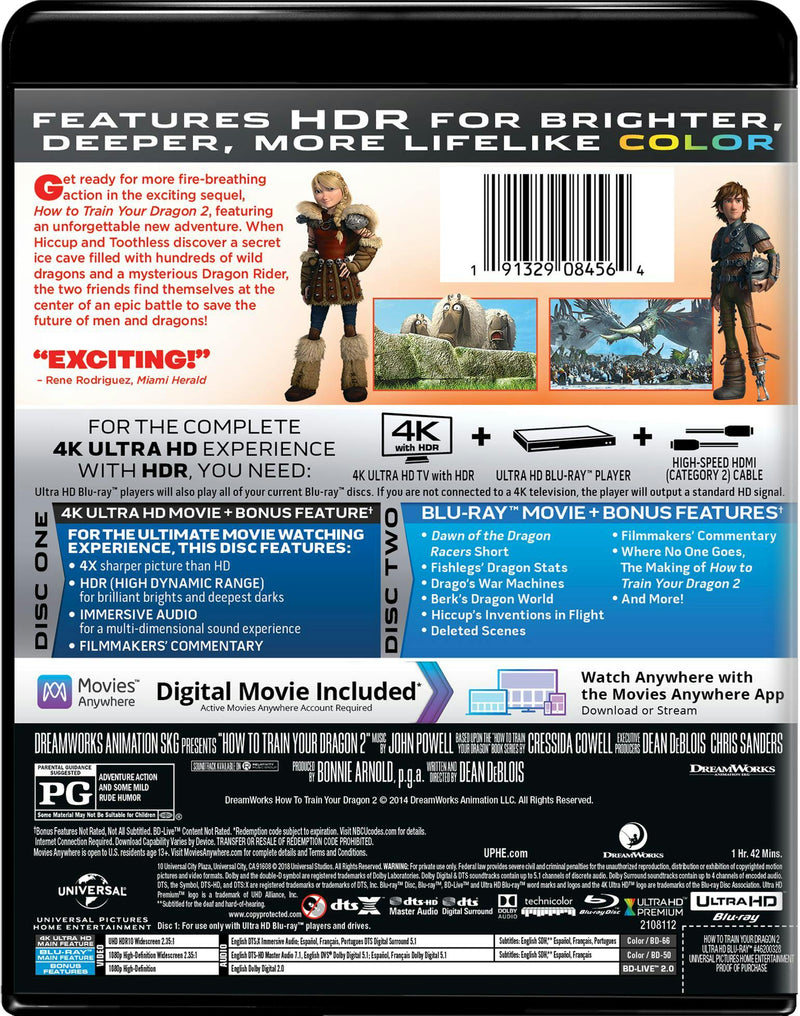 How to Train Your Dragon 2 (4K Ultra HD) [UHD]