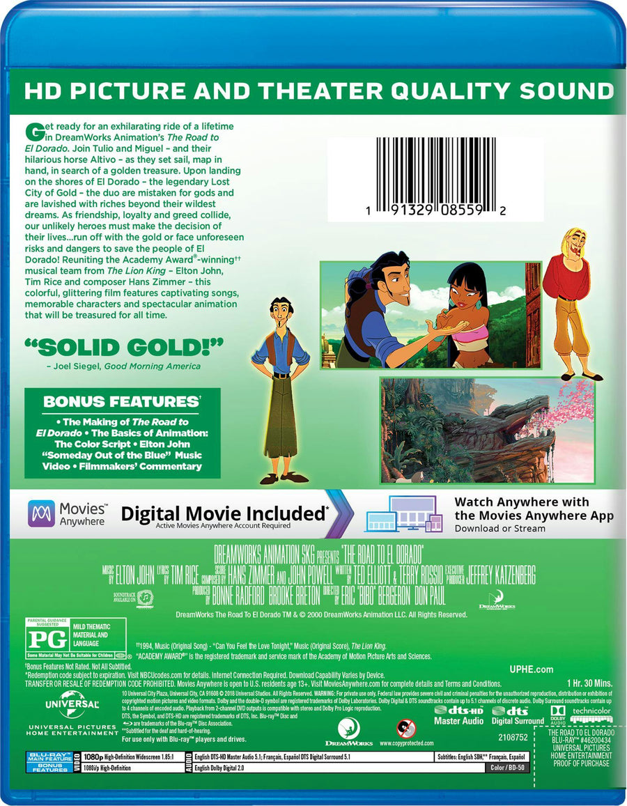 The Road to El Dorado (Blu-ray) [Blu-ray]