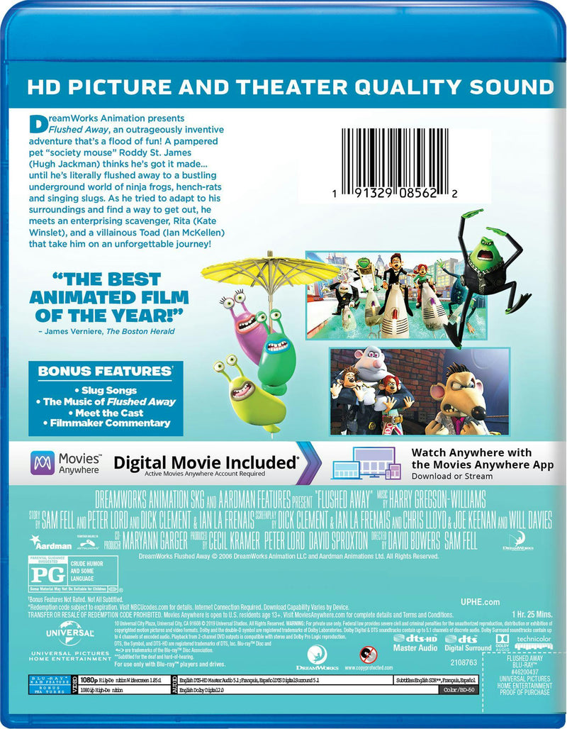 Flushed Away (Blu-ray + Digital HD) [Blu-ray]