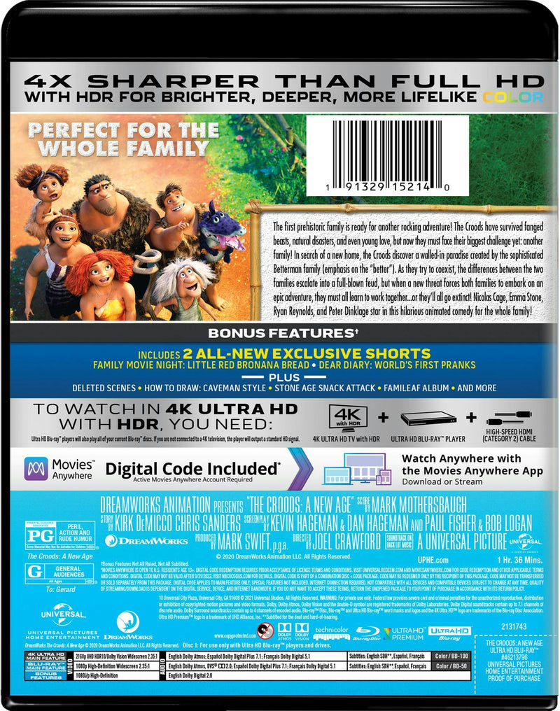 The Croods: A New Age (4K Ultra HD + Blu-ray) [UHD]
