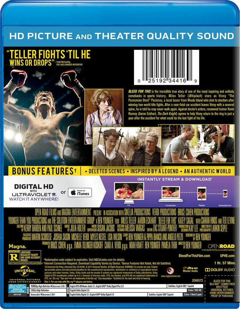 Bleed for This (DVD + Digital) [Blu-ray]