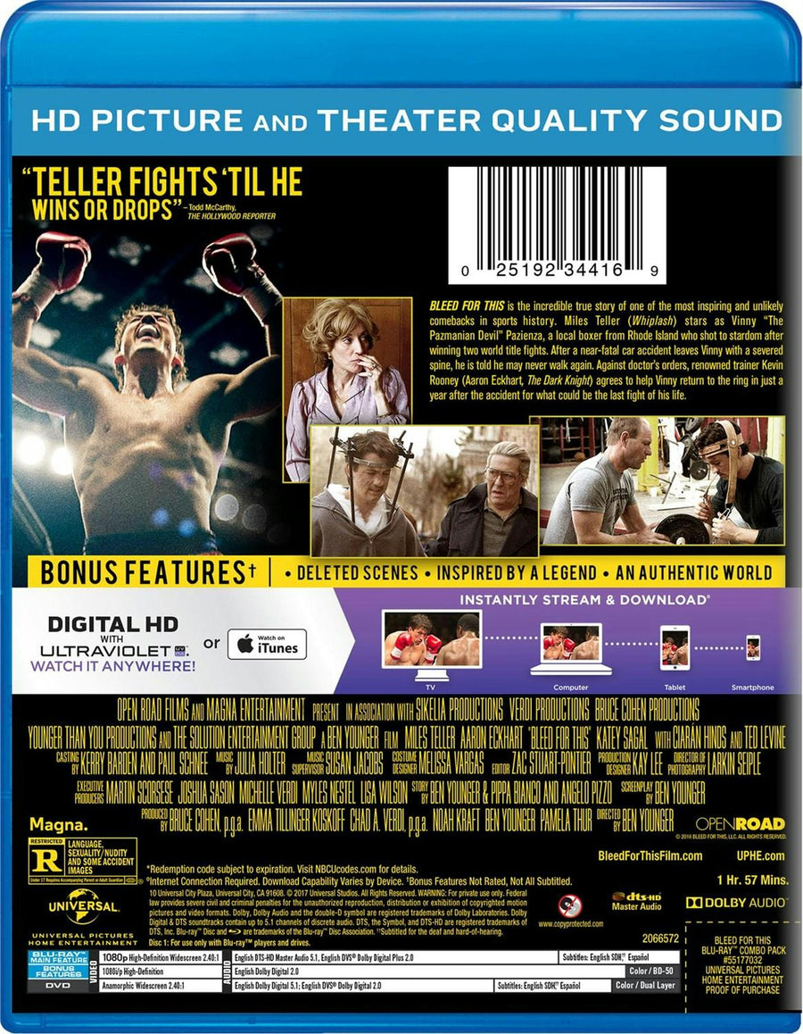 Bleed for This (DVD + Digital) [Blu-ray]