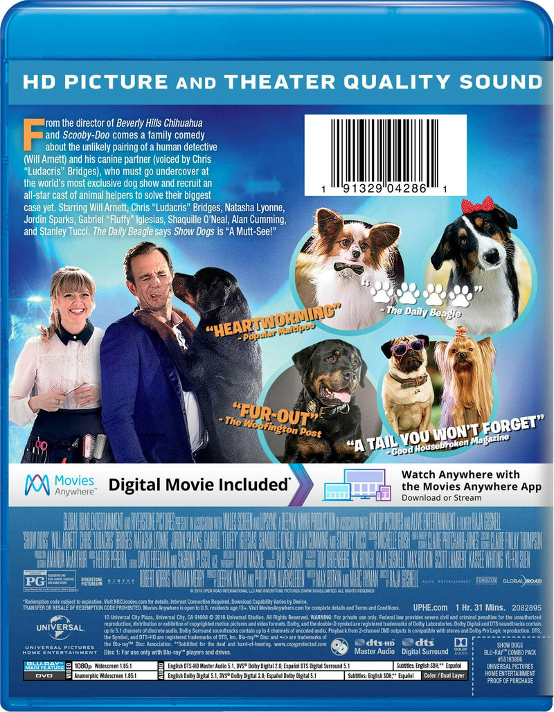 Show Dogs (DVD + Digital) [Blu-ray]