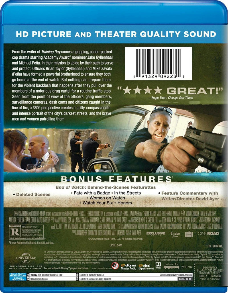 End of Watch [Blu-ray]