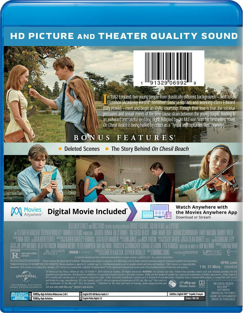 On Chesil Beach (Blu-ray + Digital HD) [Blu-ray]