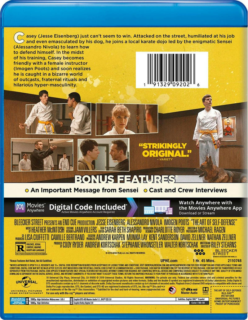 The Art of Self-Defense (Blu-ray + Digital HD) [Blu-ray]