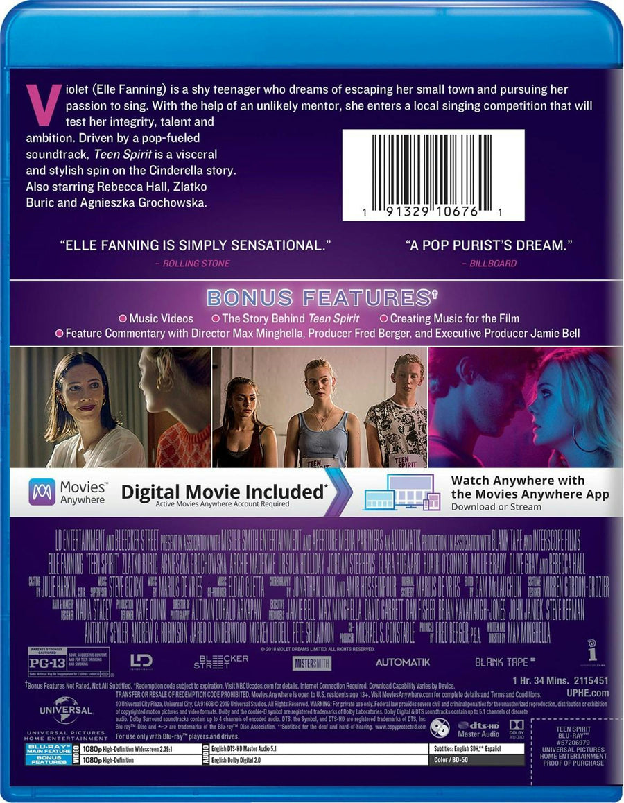 Teen Spirit (Blu-ray + Digital HD) [Blu-ray]