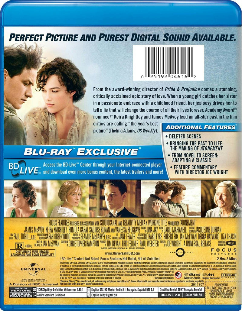 Atonement [Blu-ray]