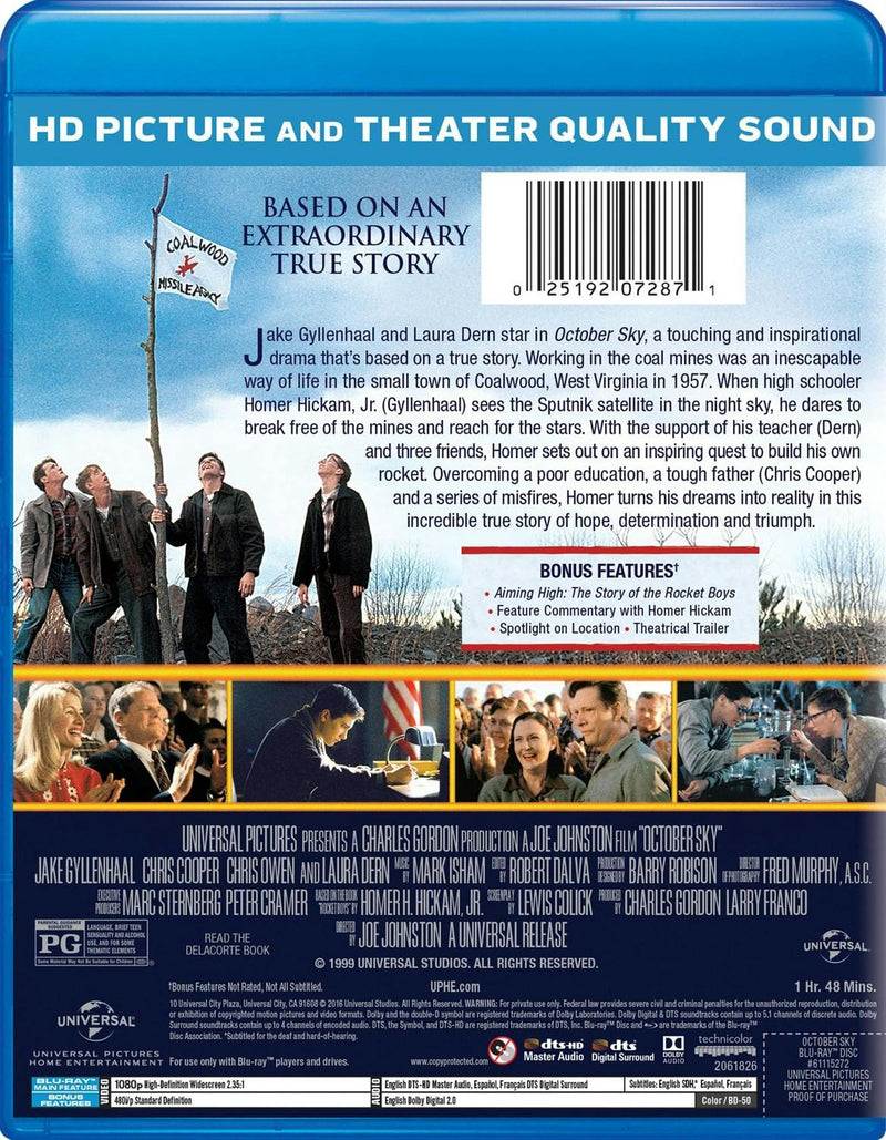 October Sky [Blu-ray]