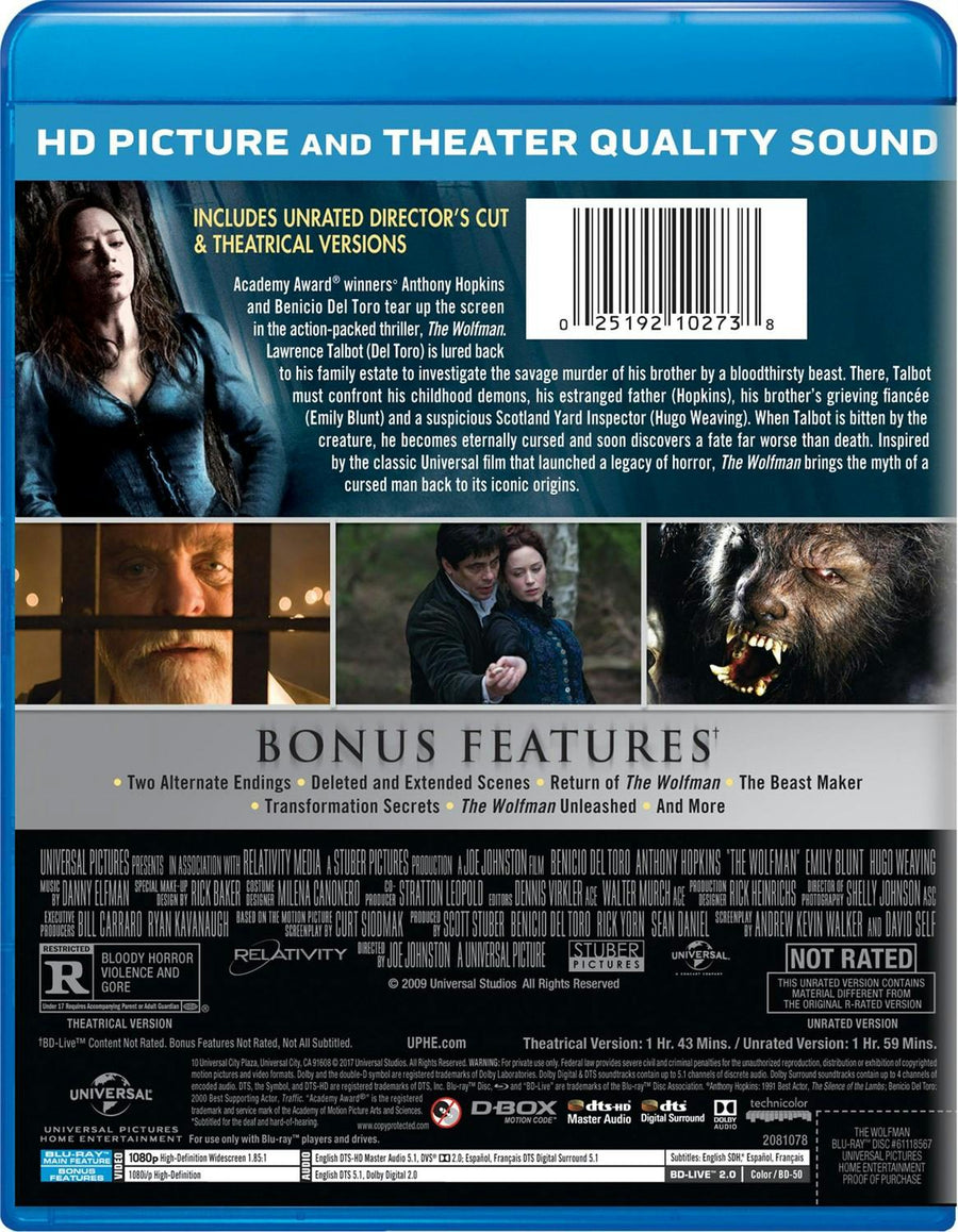 The Wolfman (2010) [Blu-ray]