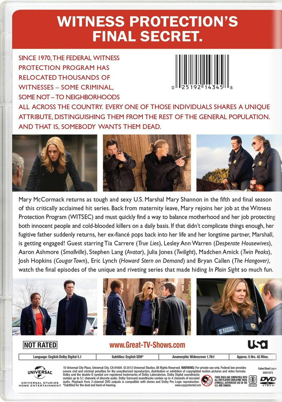 In Plain Sight: Season Five [DVD]