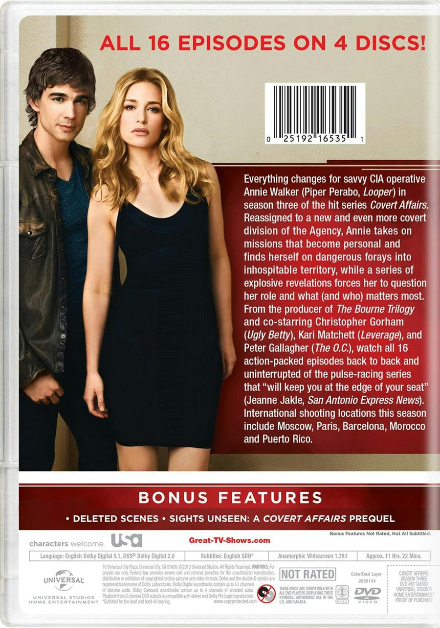 Covert Affairs: Season 3 [DVD]