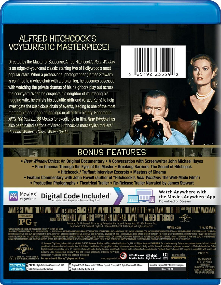 Rear Window (Blu-ray + Digital Copy) [Blu-ray]