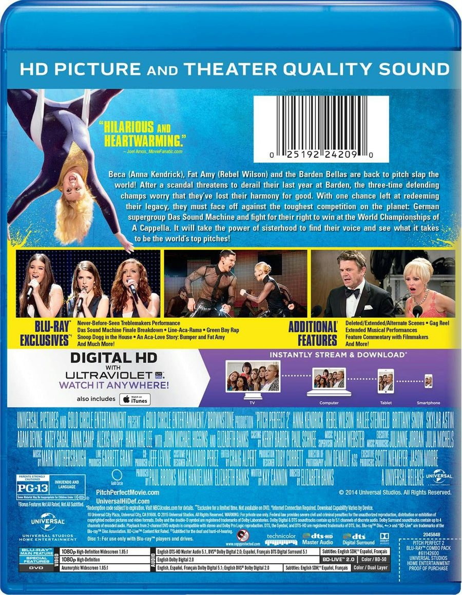 Pitch Perfect 2 (DVD + Digital) [Blu-ray]