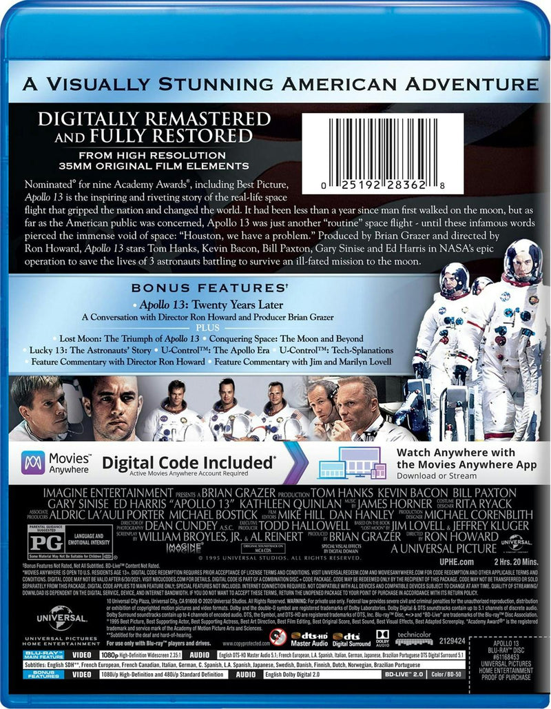Apollo 13 (20th Anniversary Edition) [Blu-ray]