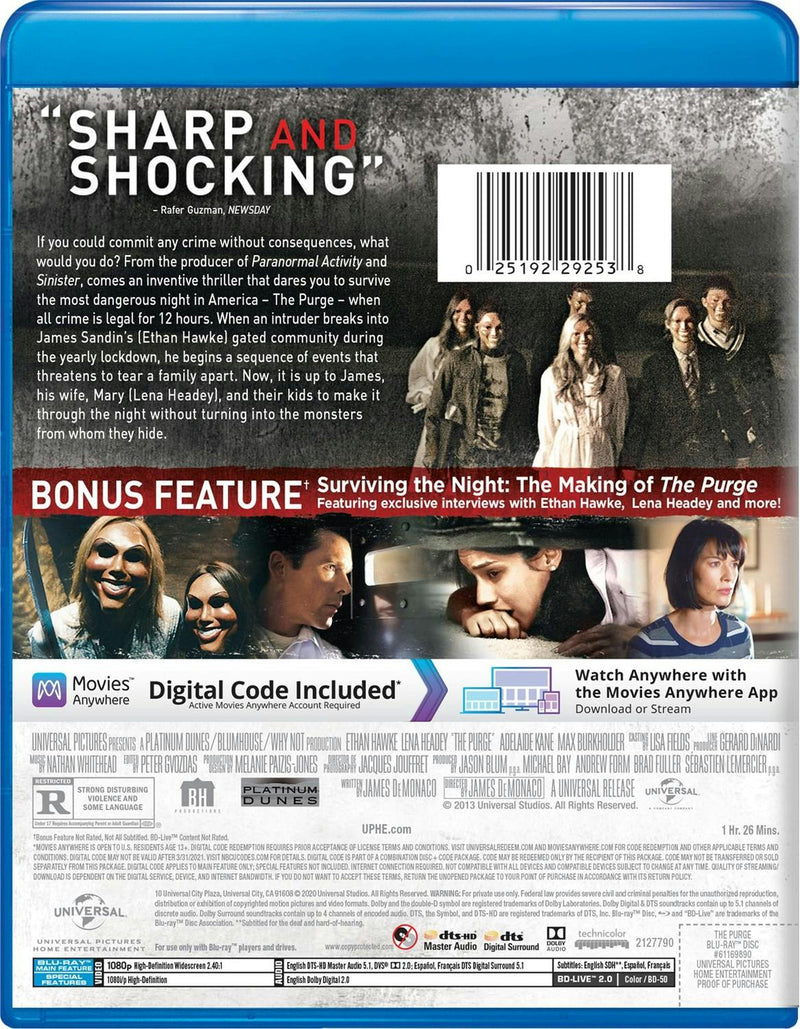 The Purge (Blu-ray + Digital HD) [Blu-ray]
