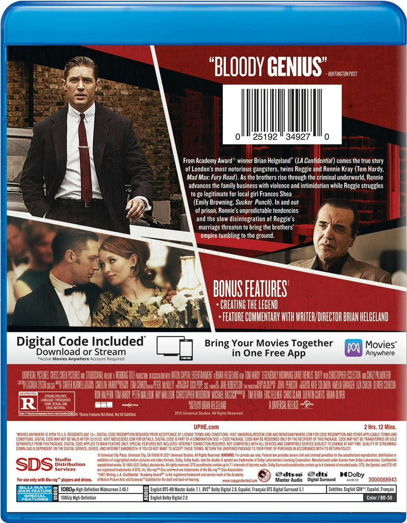 Legend (Blu-ray + Digital HD) [Blu-ray]