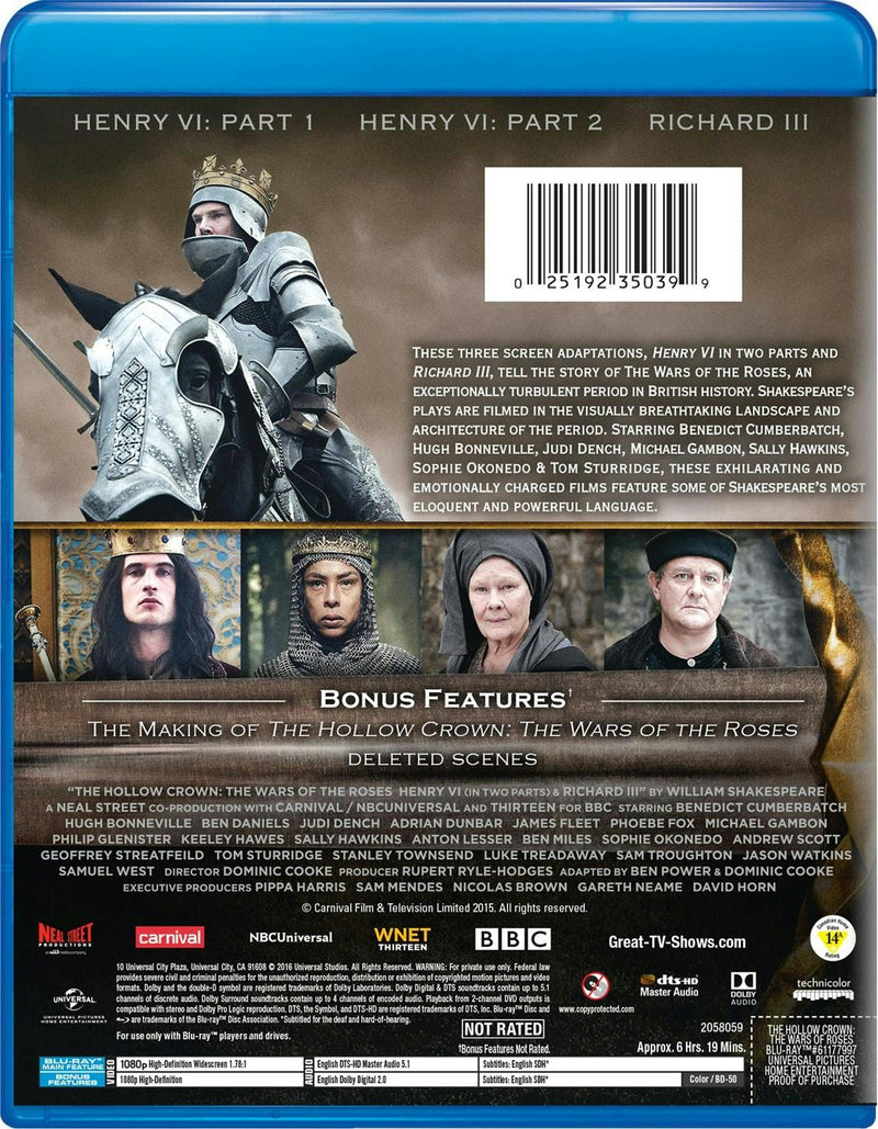 The Hollow Crown: The Wars of the Roses [Blu-ray]