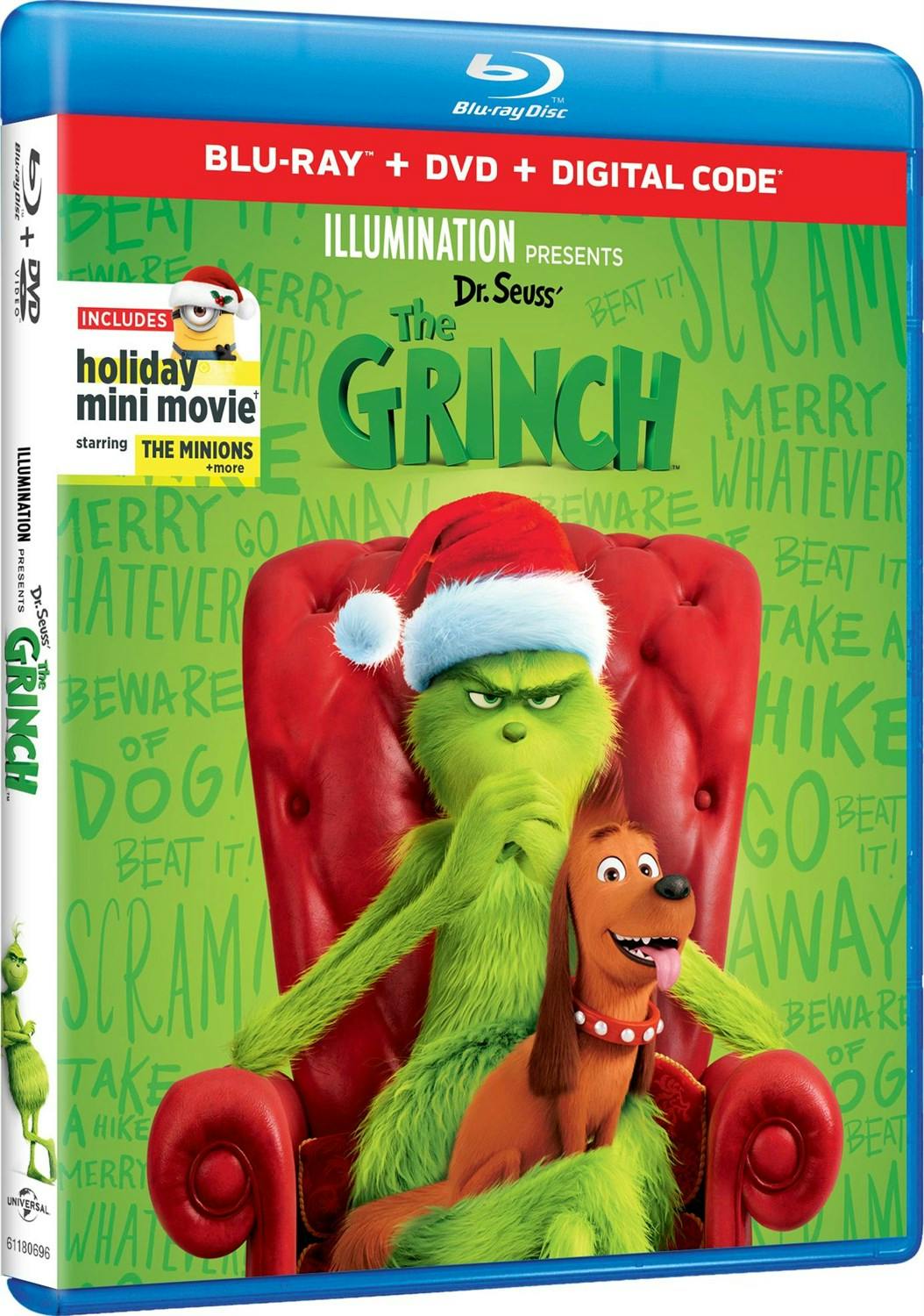 Illumination Presents: Dr. Seuss' The Grinch (DVD + Digital) [Blu-ray]