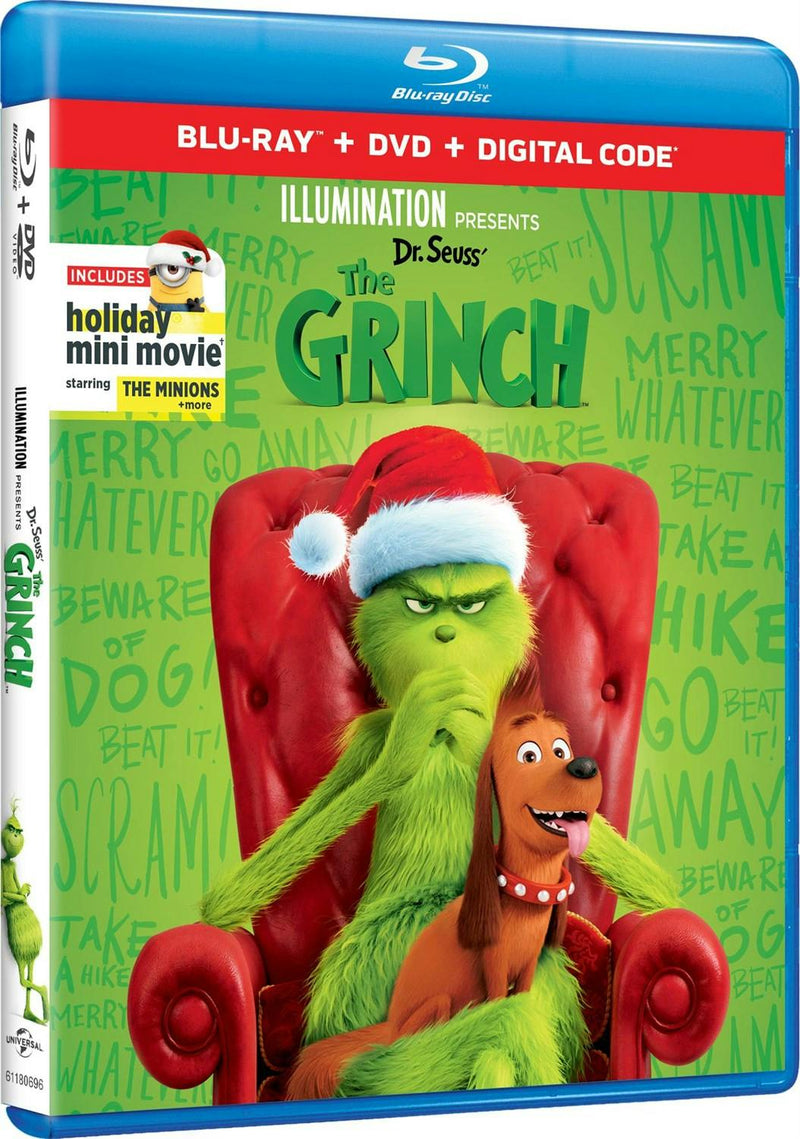 Illumination Presents: Dr. Seuss' The Grinch (DVD + Digital) [Blu-ray]