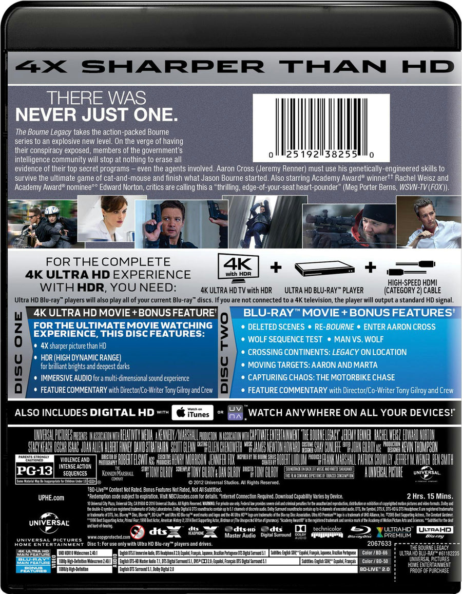 The Bourne Legacy (4K Ultra HD) [UHD]