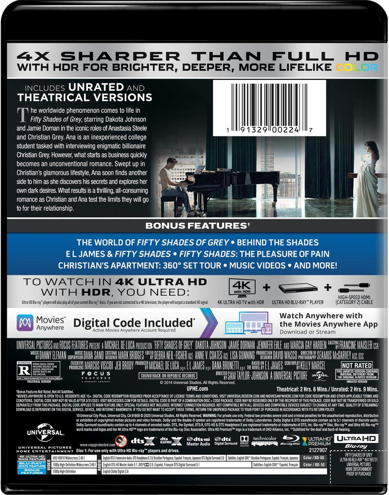 Fifty Shades of Grey (4K Ultra HD) [UHD]