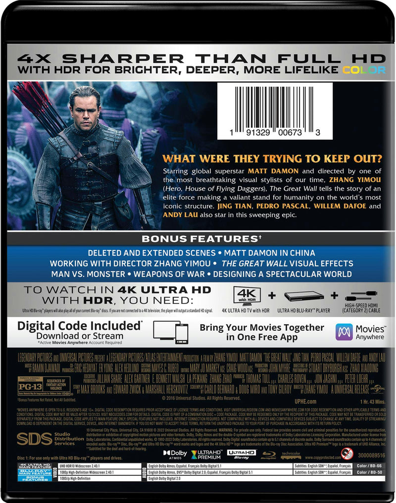 The Great Wall (4K Ultra HD) [UHD]