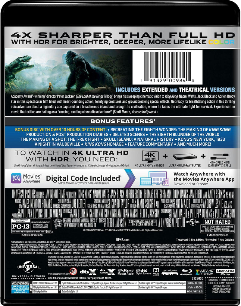 King Kong (4K Ultra HD) [UHD]