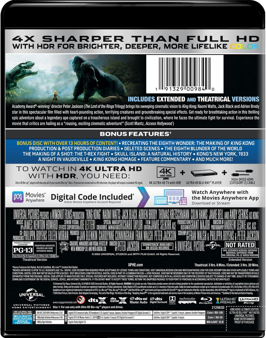 King Kong (4K Ultra HD) [UHD]