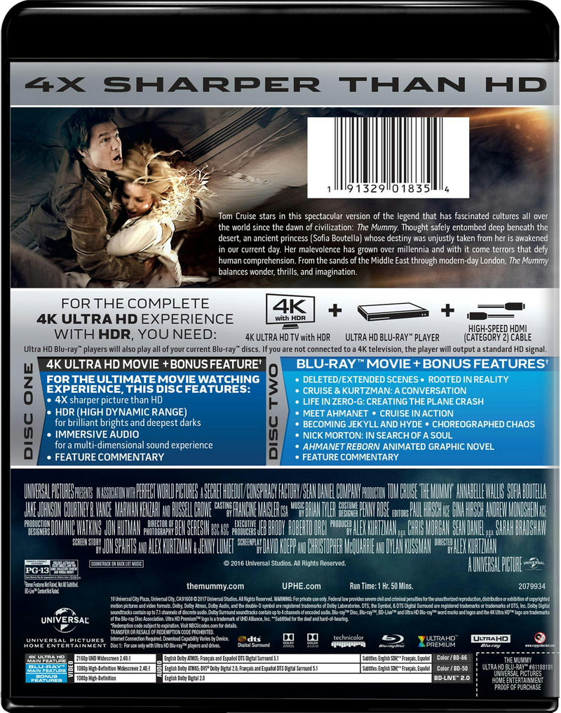 The Mummy (2017) (4K Ultra HD + Digital) [UHD]