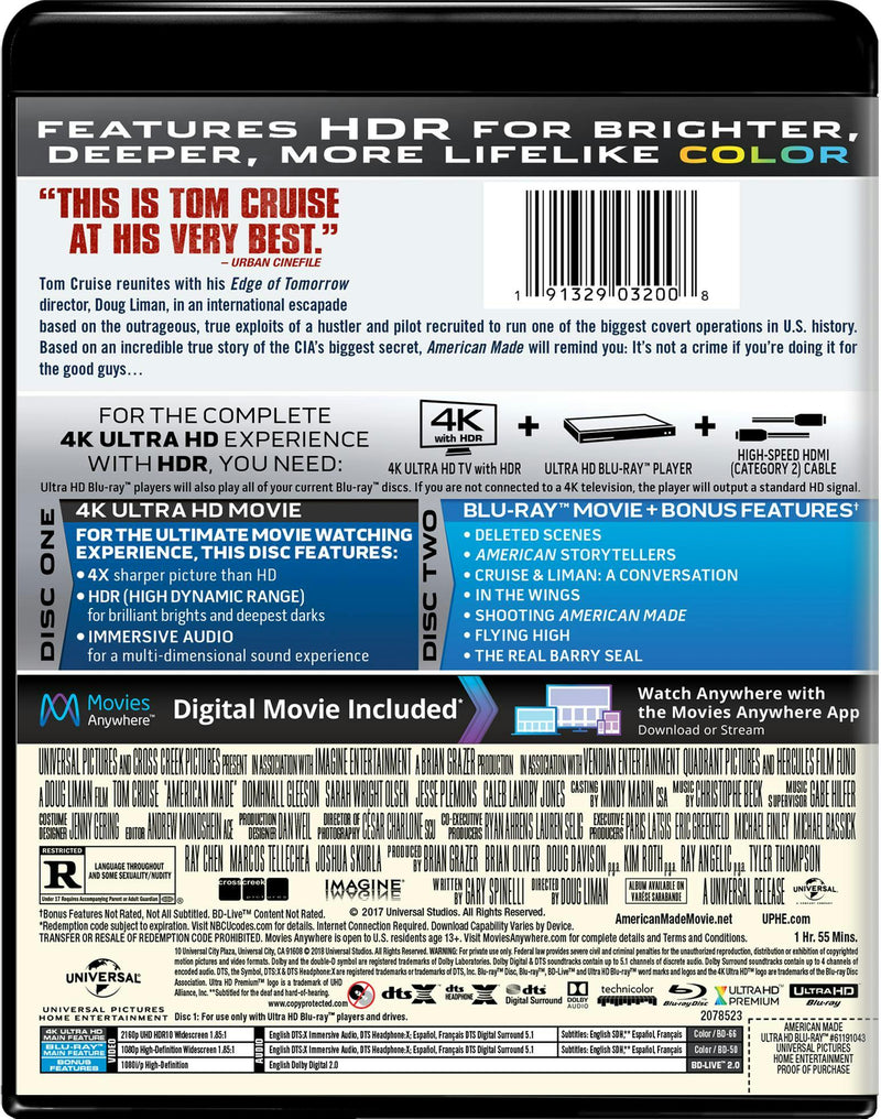 American Made (4K Ultra HD) [UHD]