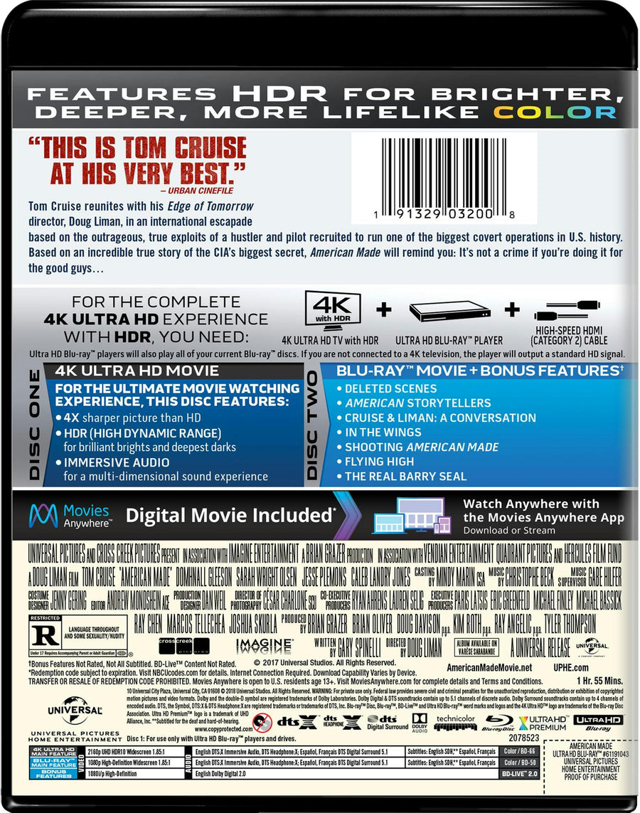 American Made (4K Ultra HD) [UHD]