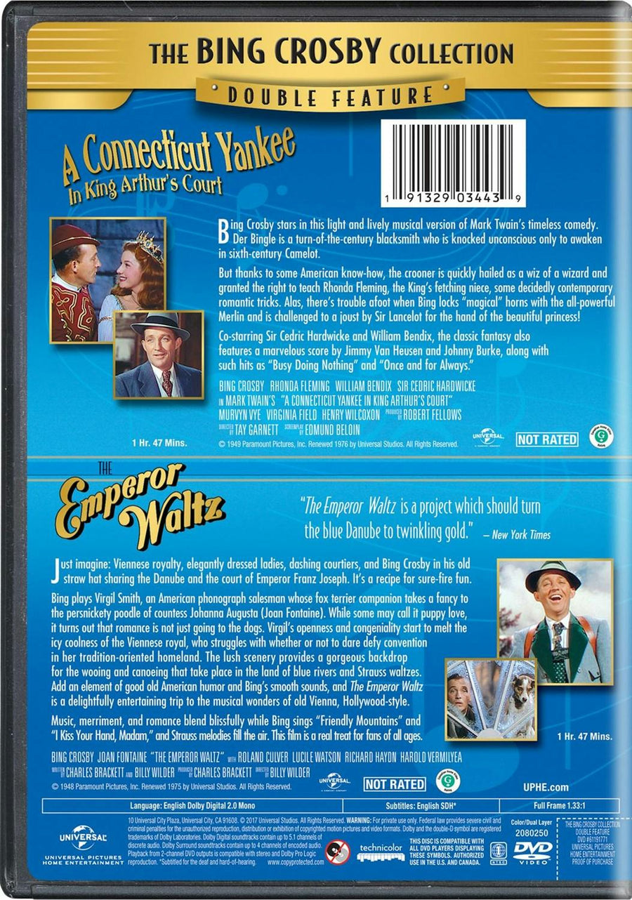 A Connecticut Yankee in King Arthur's Court/The Emperor Waltz (DVD Double Feature) [DVD]