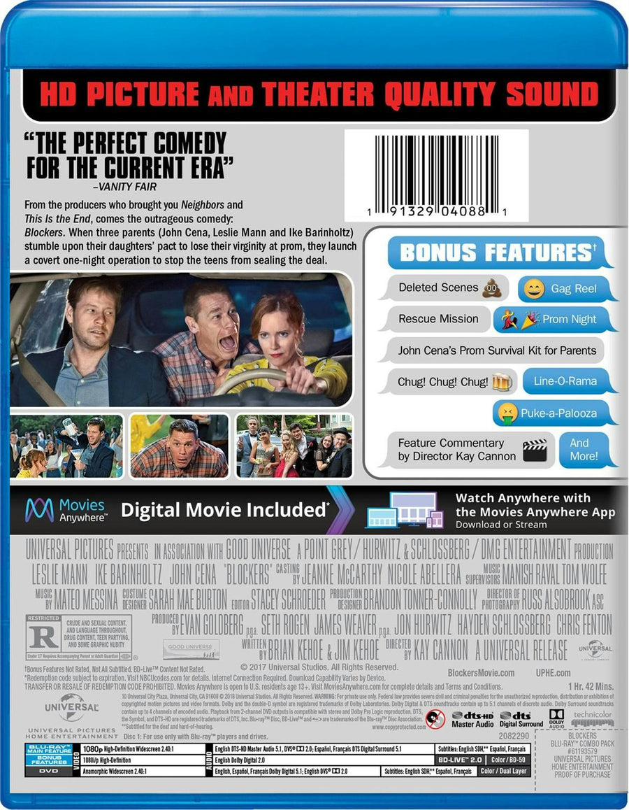 Blockers (DVD + Digital) [Blu-ray]