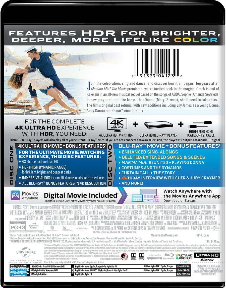 Mamma Mia! Here We Go Again (4K Ultra HD (Sing-Along Edition)) [UHD]