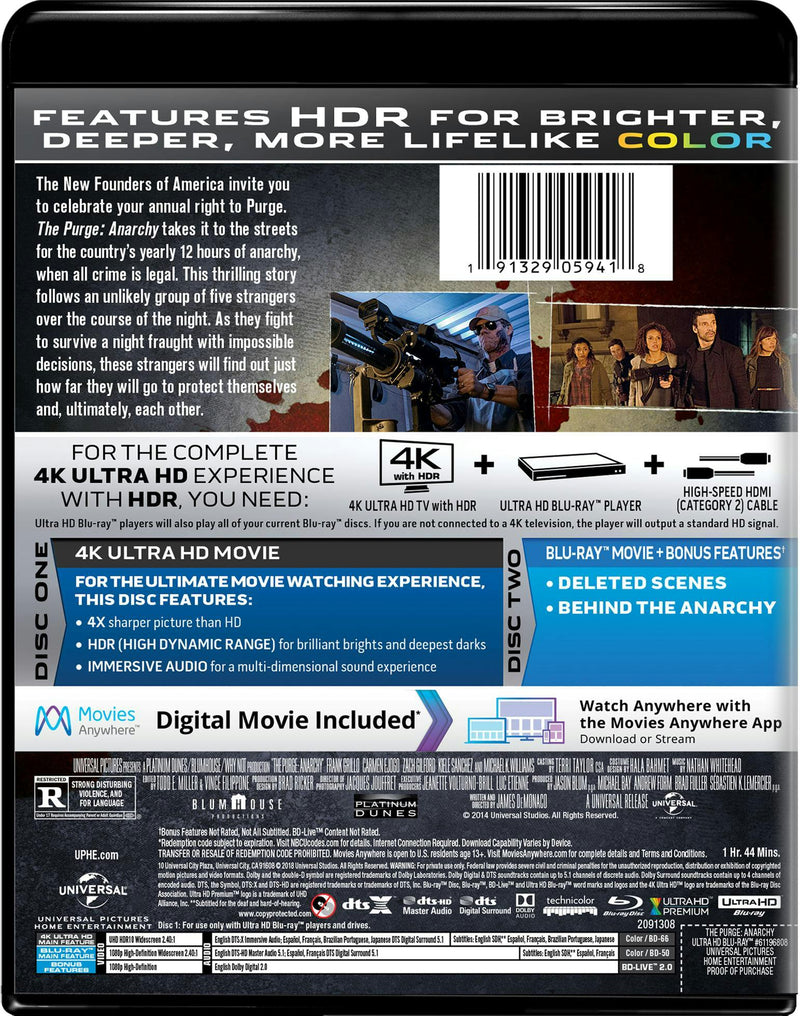 The Purge: Anarchy (4K Ultra HD) [UHD]