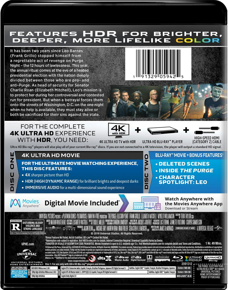 The Purge: Election Year (4K Ultra HD) [UHD]